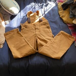 Carhartt overalls. Brown. 32x32